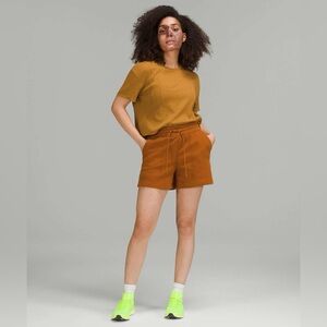 Lululemon Loungeful High-Rise Short 4" Butternut Brown Size 4